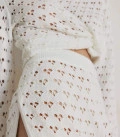 Openwork suit with jumper and shorts Maris milk