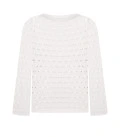 Openwork suit with jumper and shorts Maris milk