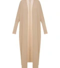 Marea viscose long cardigan beige
