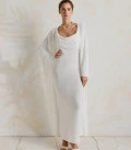 Marea viscose long cardigan milk