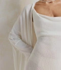 Marea viscose long cardigan milk