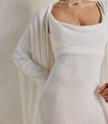 Marea viscose long cardigan milk