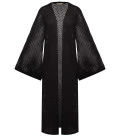 Onda openwork cardigan black