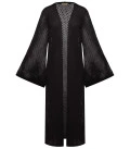 Onda openwork cardigan black