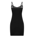 Mini-length viscose combination black