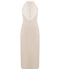 Openwork dress with an open back Leya ivory