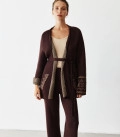 Tala straight-cut pants chocolate