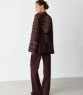 Tala straight-cut pants chocolate