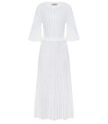 Openwork knit dress with sleeve Estelle milk