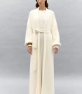 Long cardigan coat Bella milk