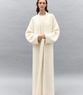 Long cardigan coat Bella milk