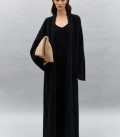 Long cardigan coat Bella black