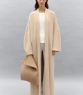 Long cardigan coat Bella beige