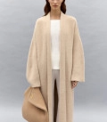 Long cardigan coat Bella beige