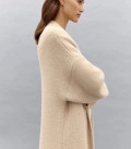 Long cardigan coat Bella beige