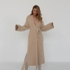 Long cardigan coat Bella beige