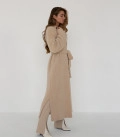 Long cardigan coat Bella beige