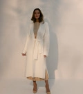 Long cardigan coat Bella milk
