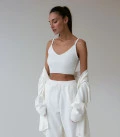 Basic cardigan milk