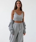 Mini top tank top gray