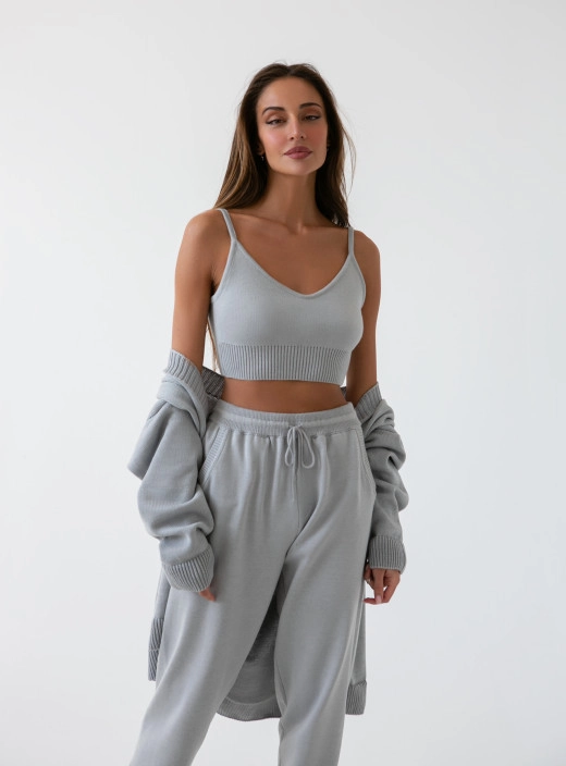 Mini top tank top gray