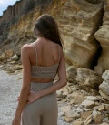 Top openwork beige