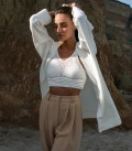 Top openwork milk
