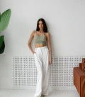 Top openwork light olive