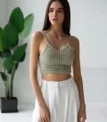 Top openwork light olive