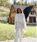 Endless: sweater and straight-leg pants set light beige
