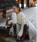 Kolos cable knit sweater light beige