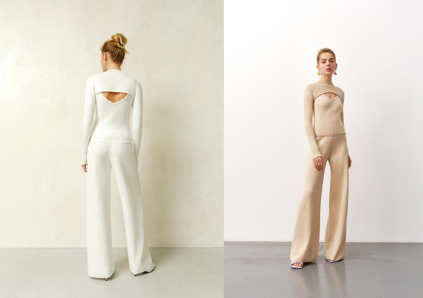 Съемные трикотажные рукава-накидка в молочном и кремовом цветах от 25 Union