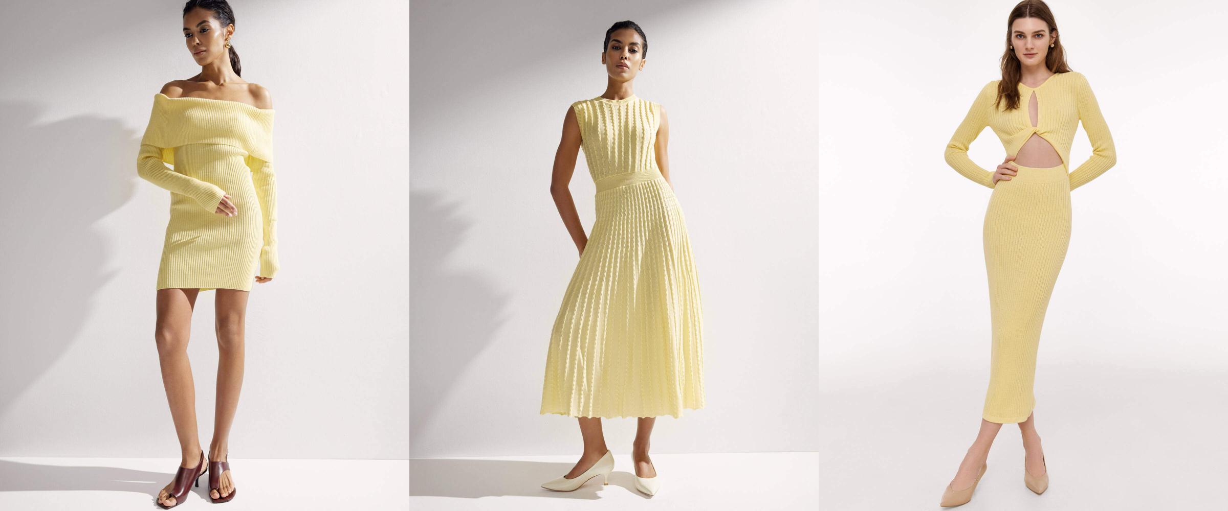 Желтые платья абсолютно разнообразных фасонов от 25 Union