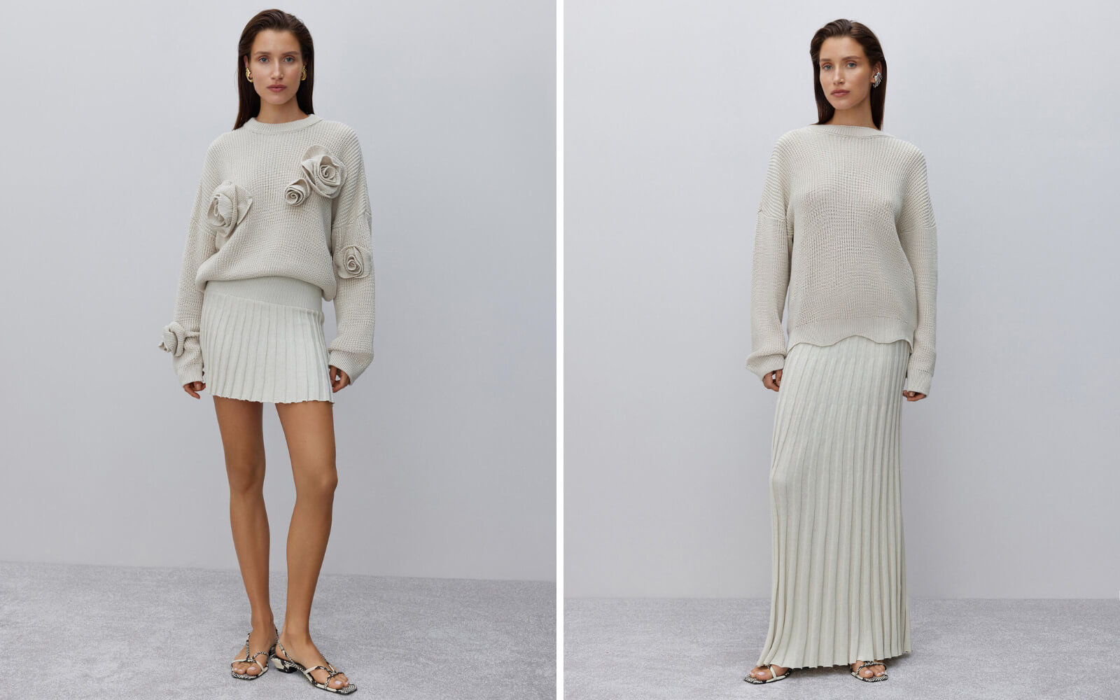 Трикотажные юбки плиссе для женщин в длине мини и макси, 25 Union