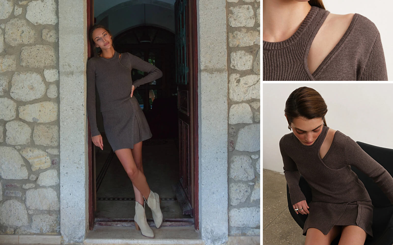 Асимметричный джемпер для фигуры перевернутый треугольник, 25 Union Казахстан