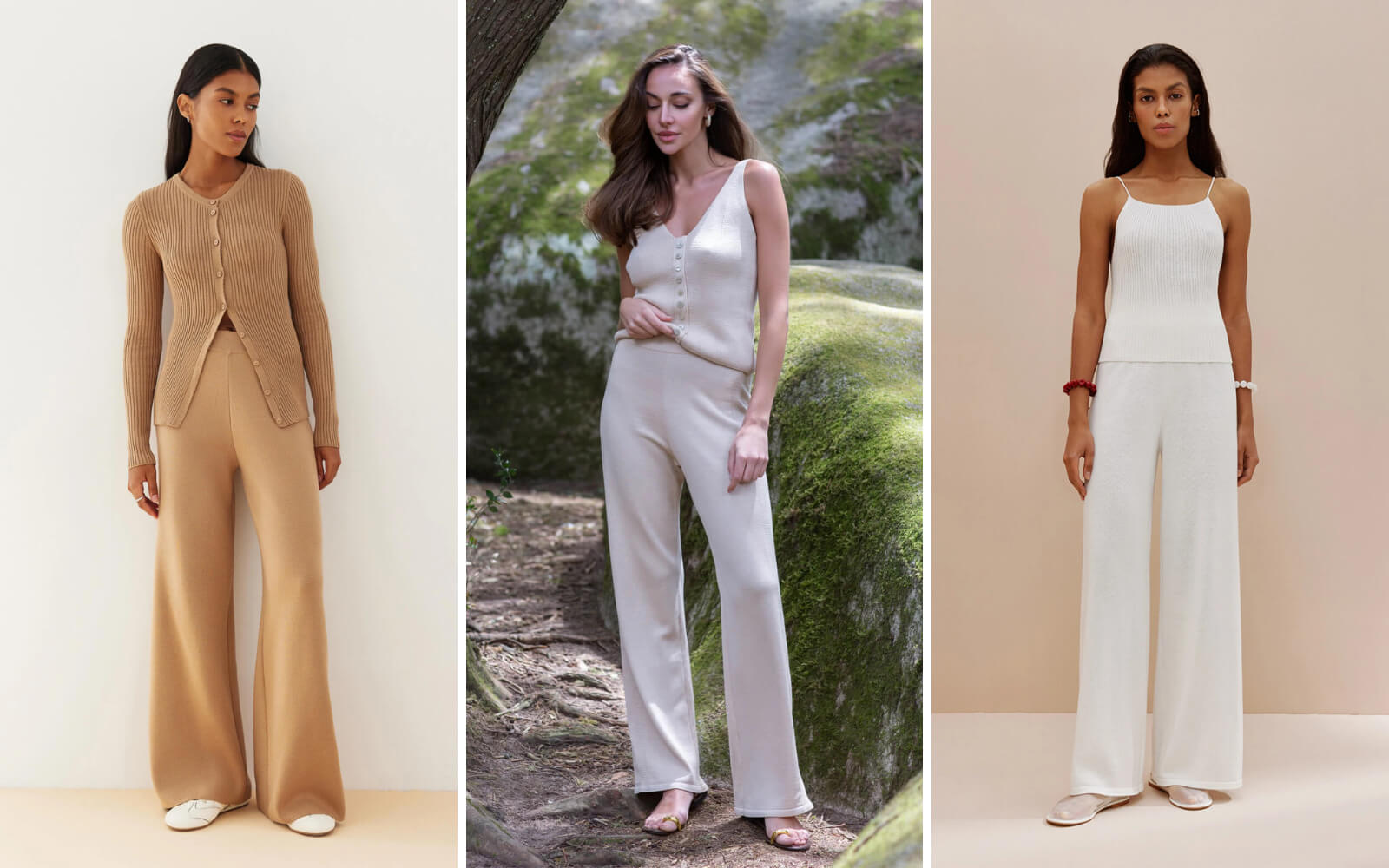 Брюки для женщин с фигурой 'перевернутый треугольник': клеш, палаццо от 25 Union Казахстан