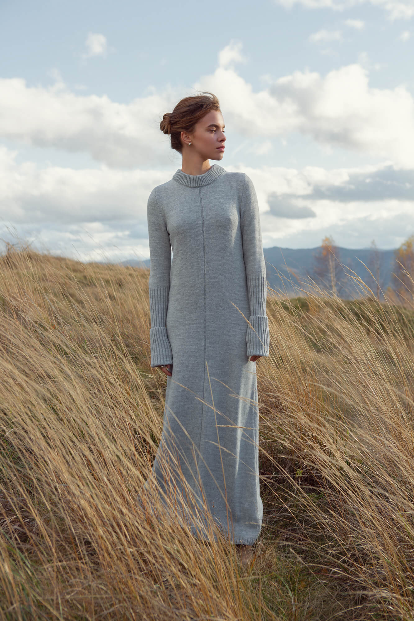 Long gray winter dress with long sleeves, photo 25 Union Kazakhstan Long gray winter dress with long sleeves, photo 25 Union Kazakhstan