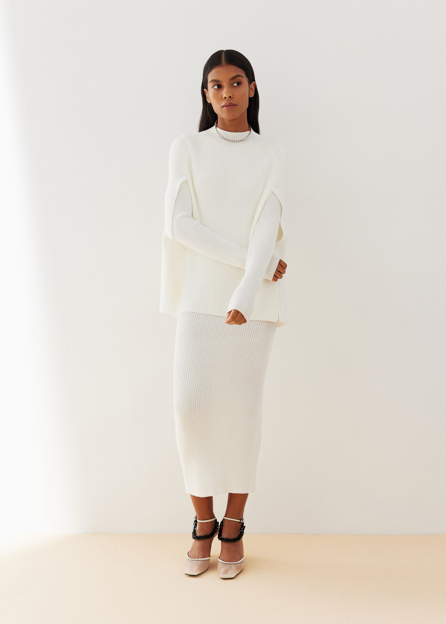 Women's suit with a dress and cape, white, 25 Union Kazakhstan photo Women's suit with a dress and cape, white, 25 Union Kazakhstan photo