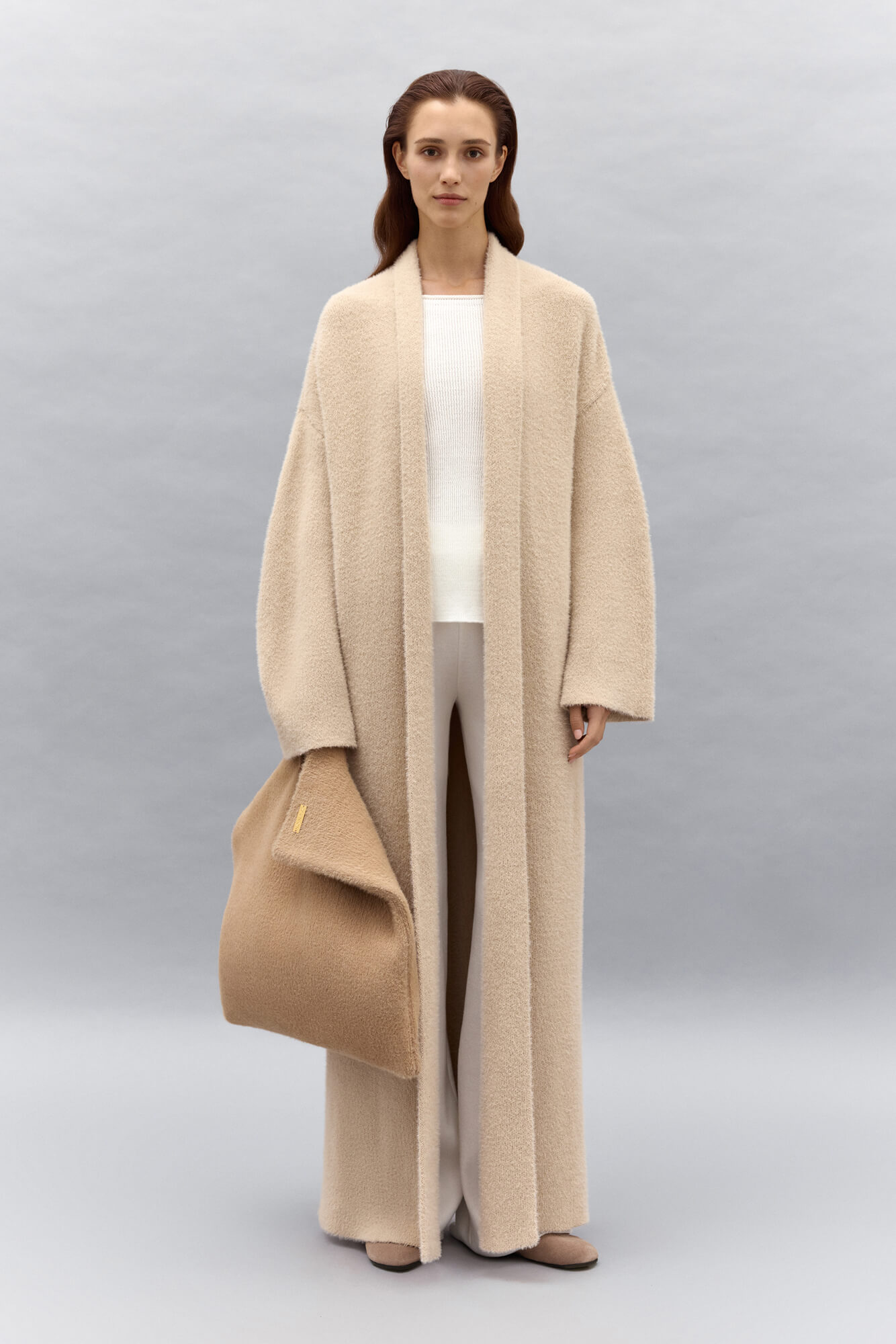 Кардиган-пальто в кремовом цвете от 25 Union